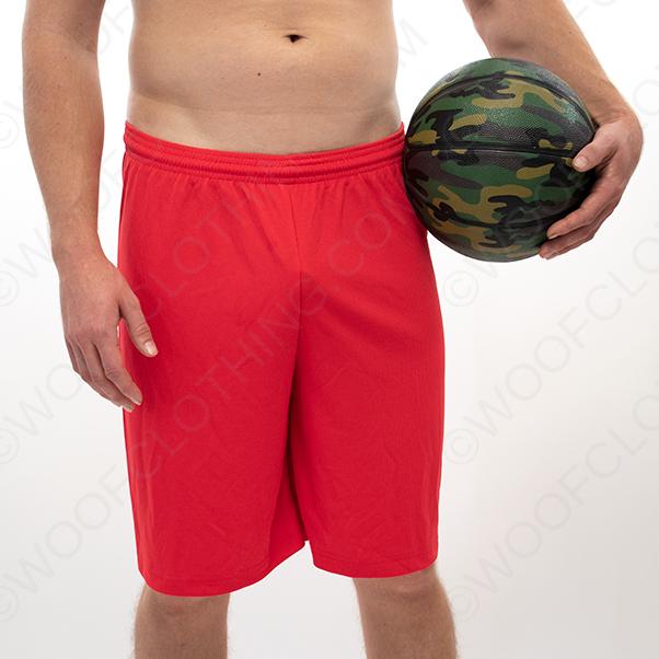 WOOF Weightless Silk™ Low-Baller Basketball Shorts Red (FINAL SALE!)
