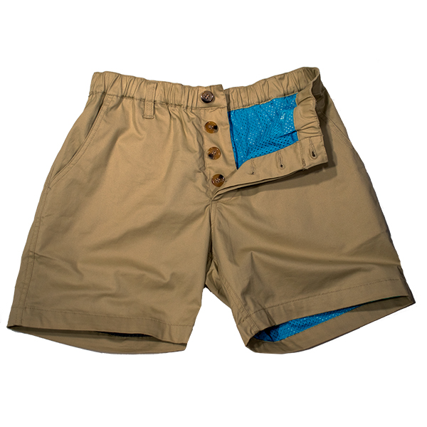 WOOF Commando Safe Chino Men's Short Shorts, 6 inch Inseam, Mesh 